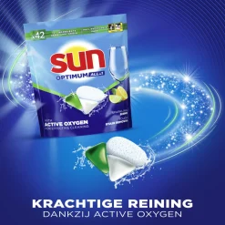 6x Sun Vaatwascapsules Optimum All-in-1 Citroen 42 stuks