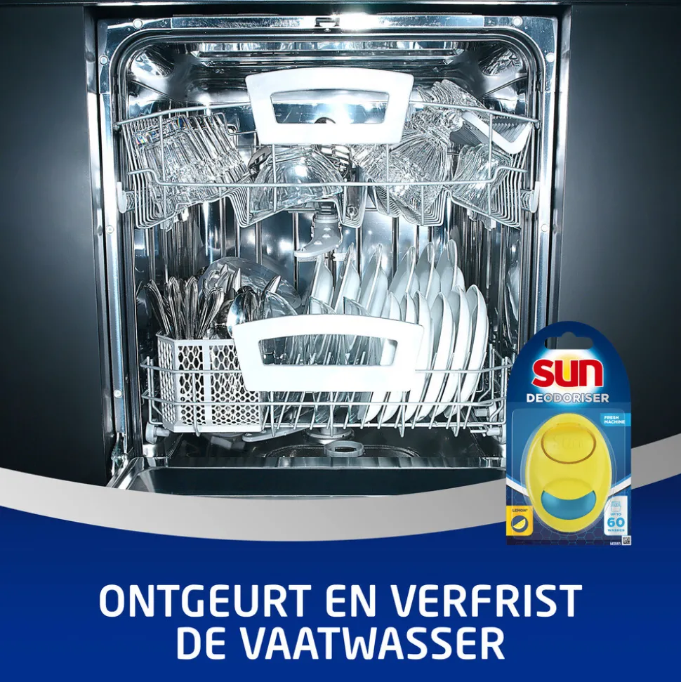 3x Sun Vaatwasmachine Verfrisser Citroen