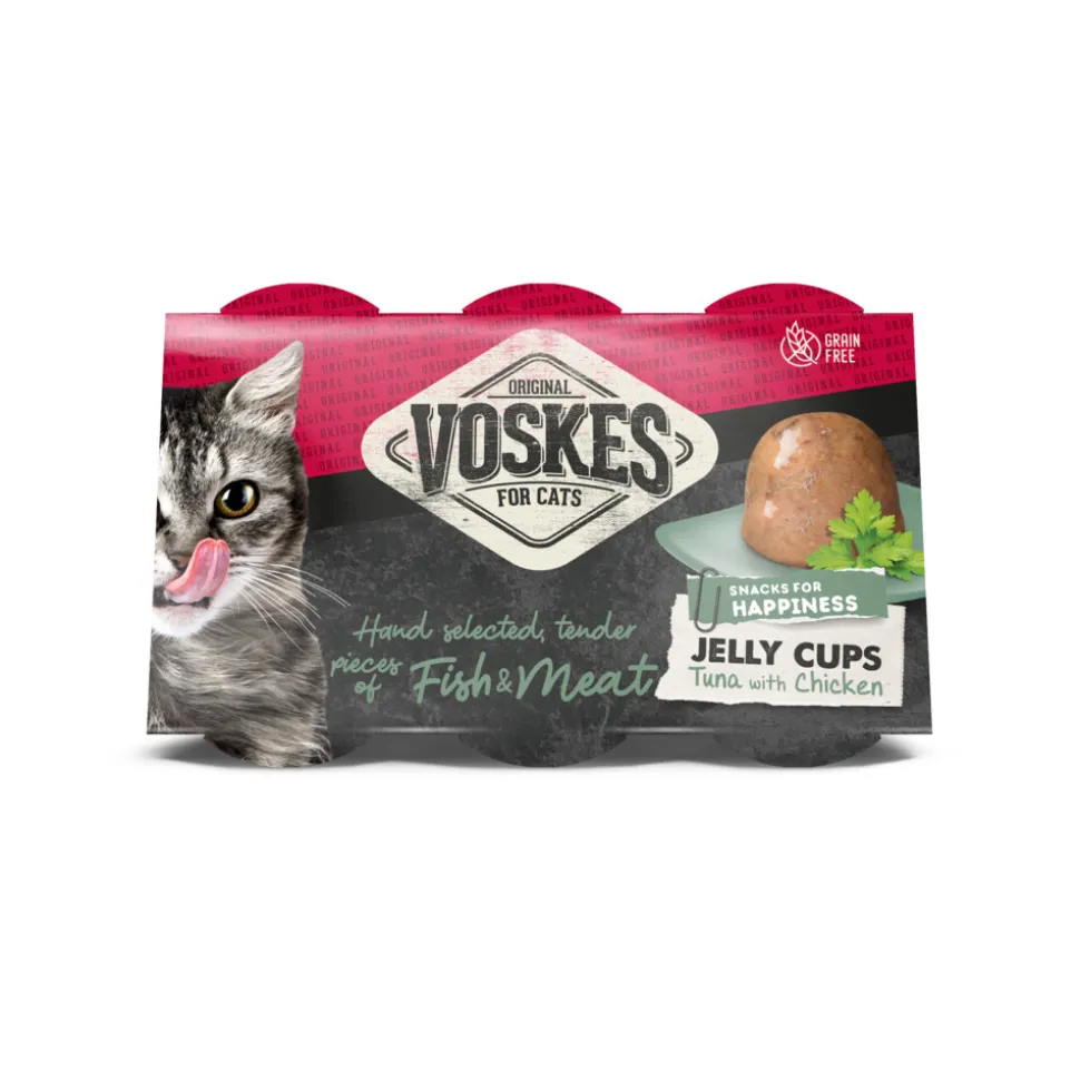 12x Voskes Tender Pieces Tonijn - Kip 6 x 25 gr