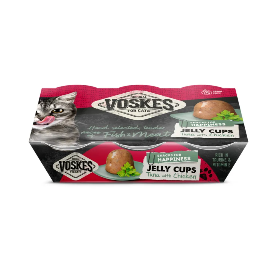 12x Voskes Tender Pieces Tonijn - Kip 6 x 25 gr
