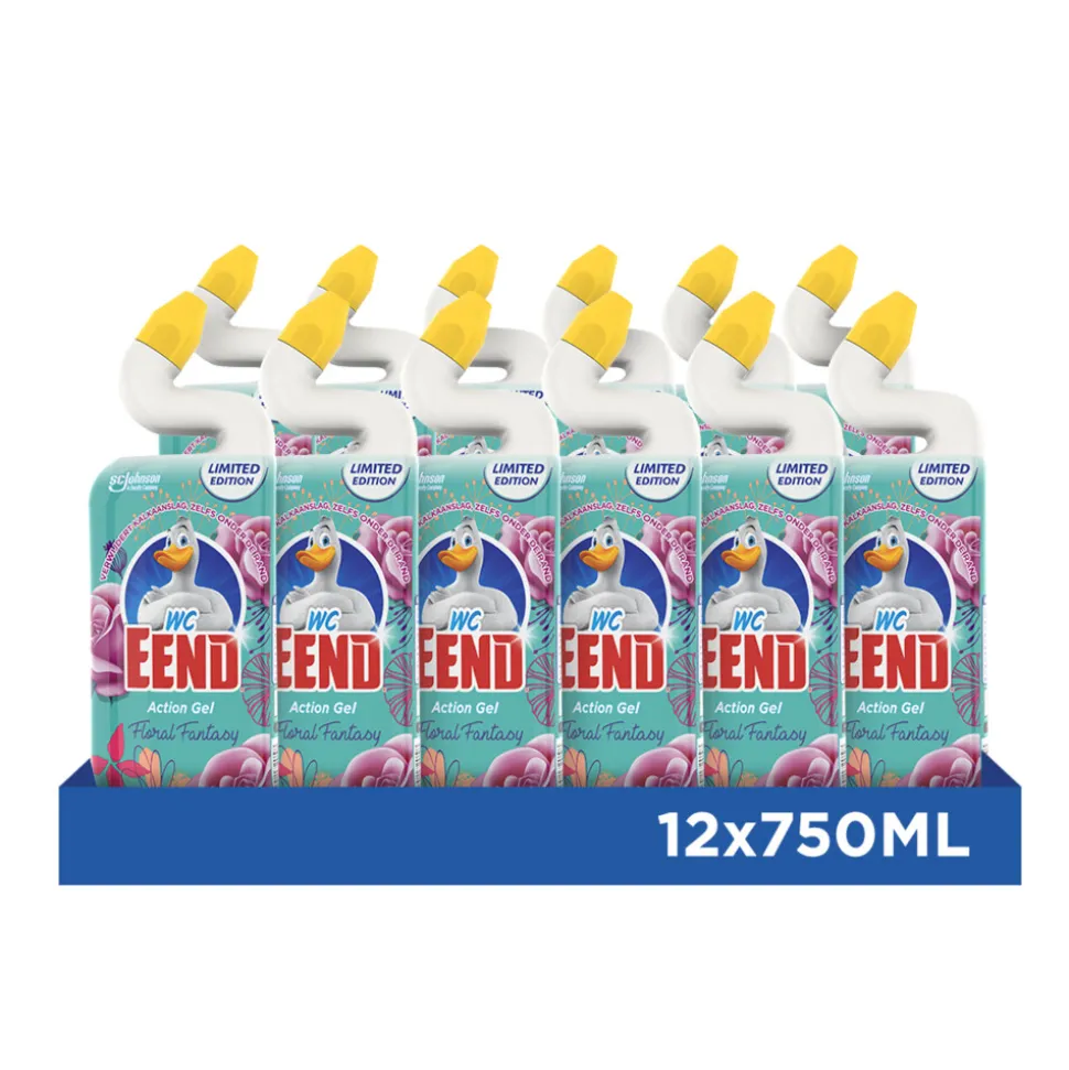 12x WC Eend Toiletreiniger Floral Fantasy 750 ml