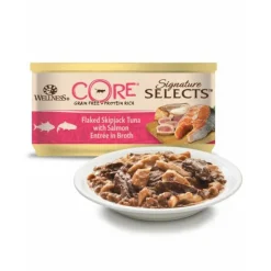 24x Wellness Core Kattenvoer Signature Selects Flaked Tonijn - Zalm 79 gr