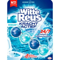 10x Witte Reus Toiletblok Kracht Actief Oceaan