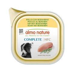 11x Almo Nature HFC Alu Hondenvoer Nat Blik Kip & Rozemarijn 150 gr