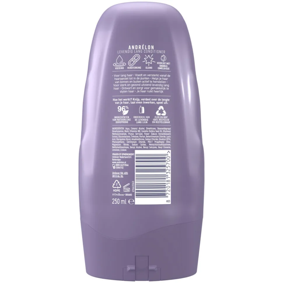 6x Andrélon Conditioner Levendig Lang 250 ml