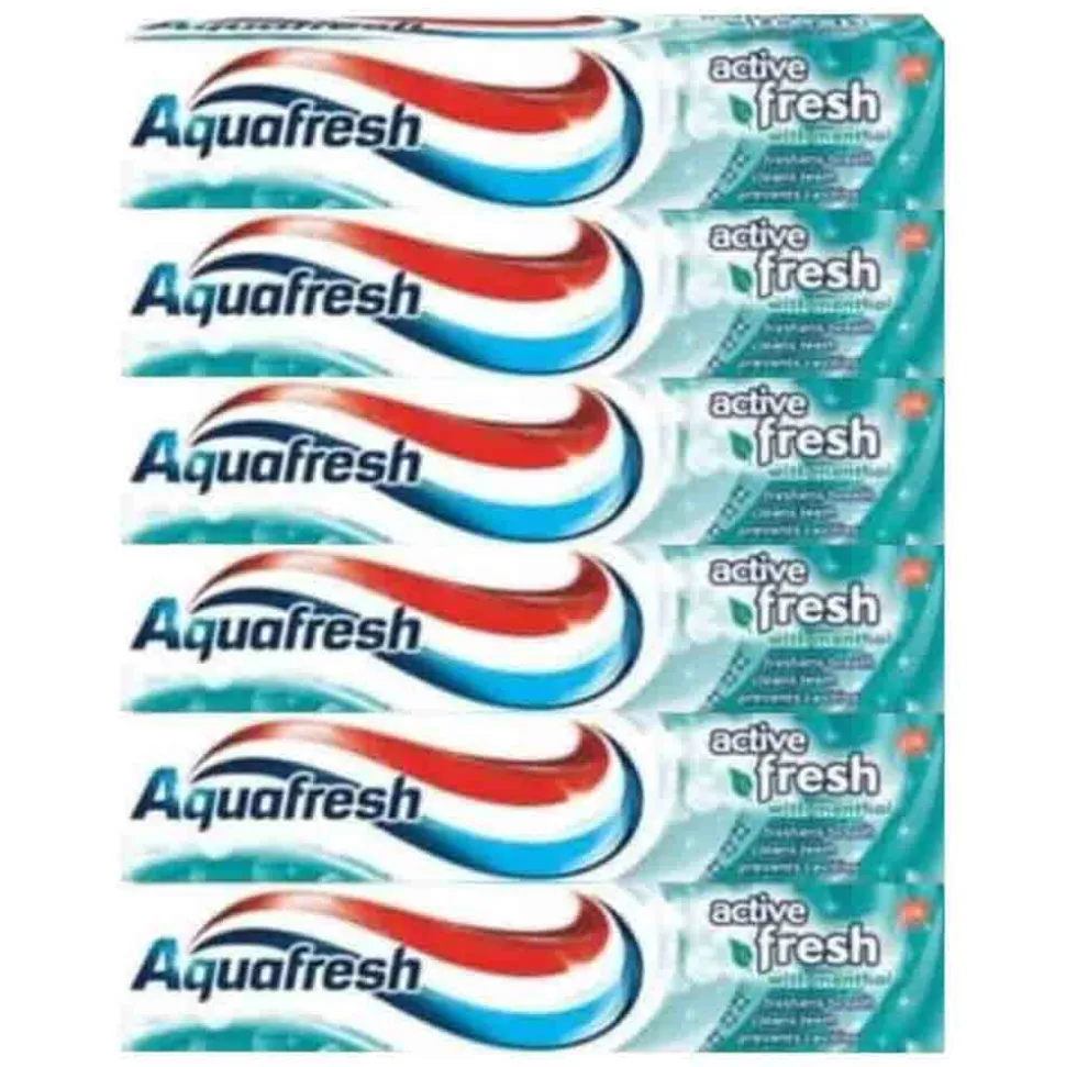 6x Aquafresh Tandpasta Active Fresh 100 ml
