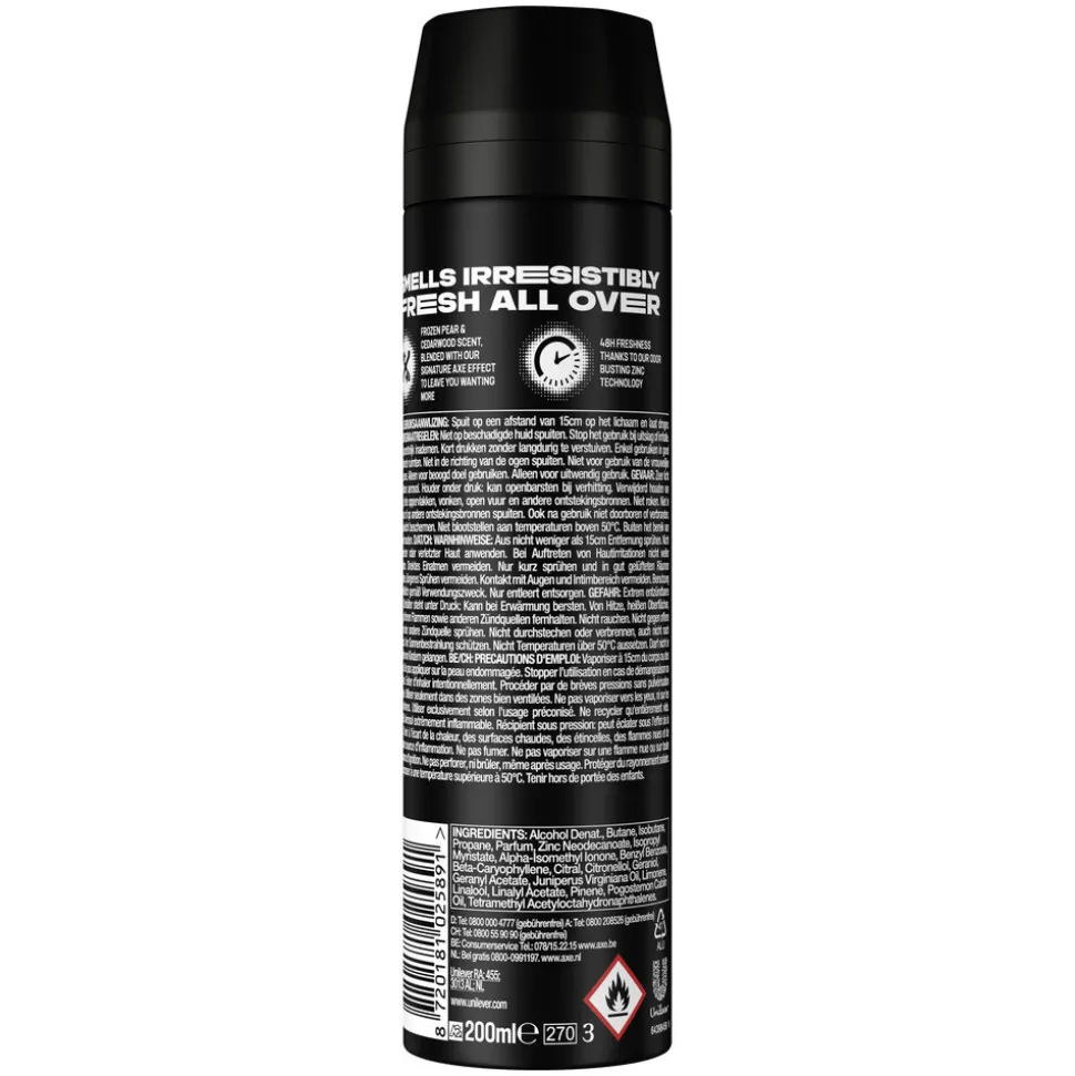 6x Axe Deodorant Bodyspray Black 200 ml