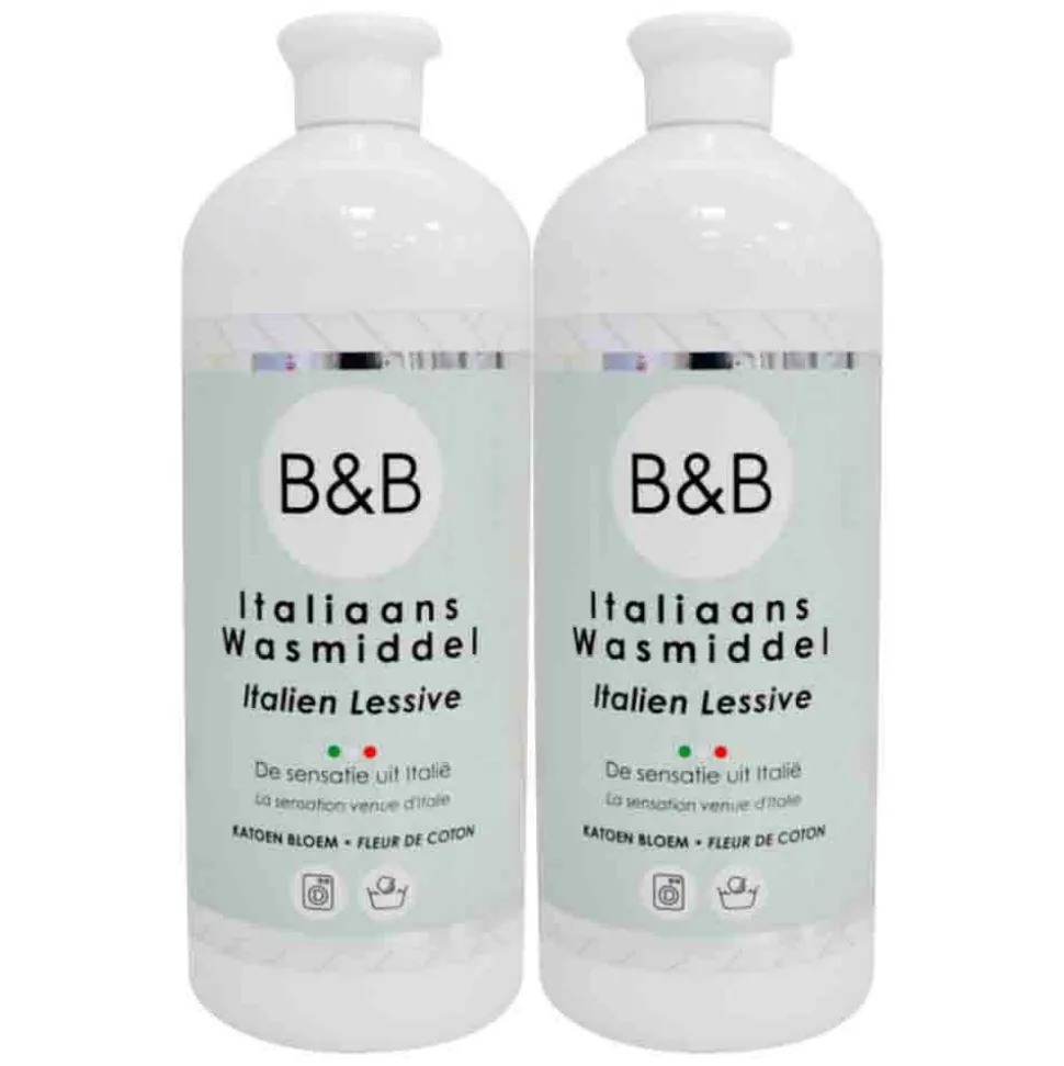 2x B&B Italiaanse Wasparfum Katoen Bloem 250 ml