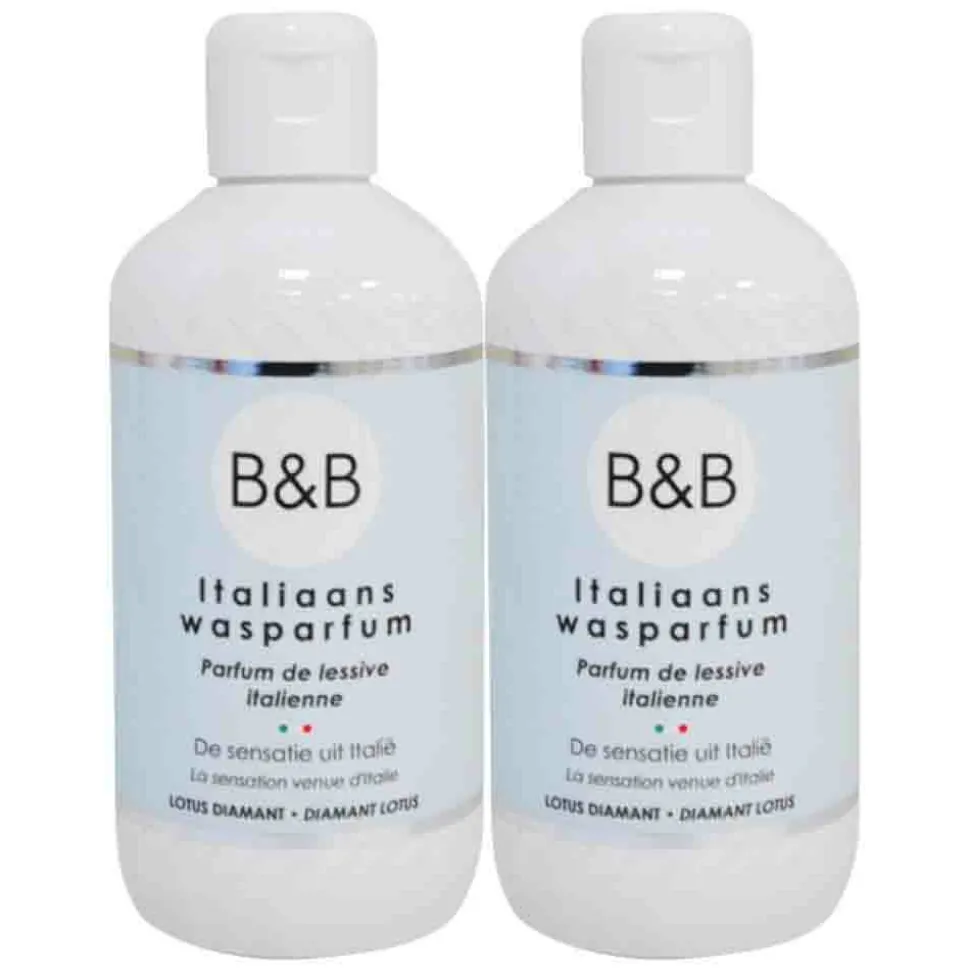 2x B&B Italiaanse Wasparfum Lotus Diamant 250 ml