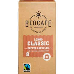 6x Biocafe Koffiecups Lungo 100 gr