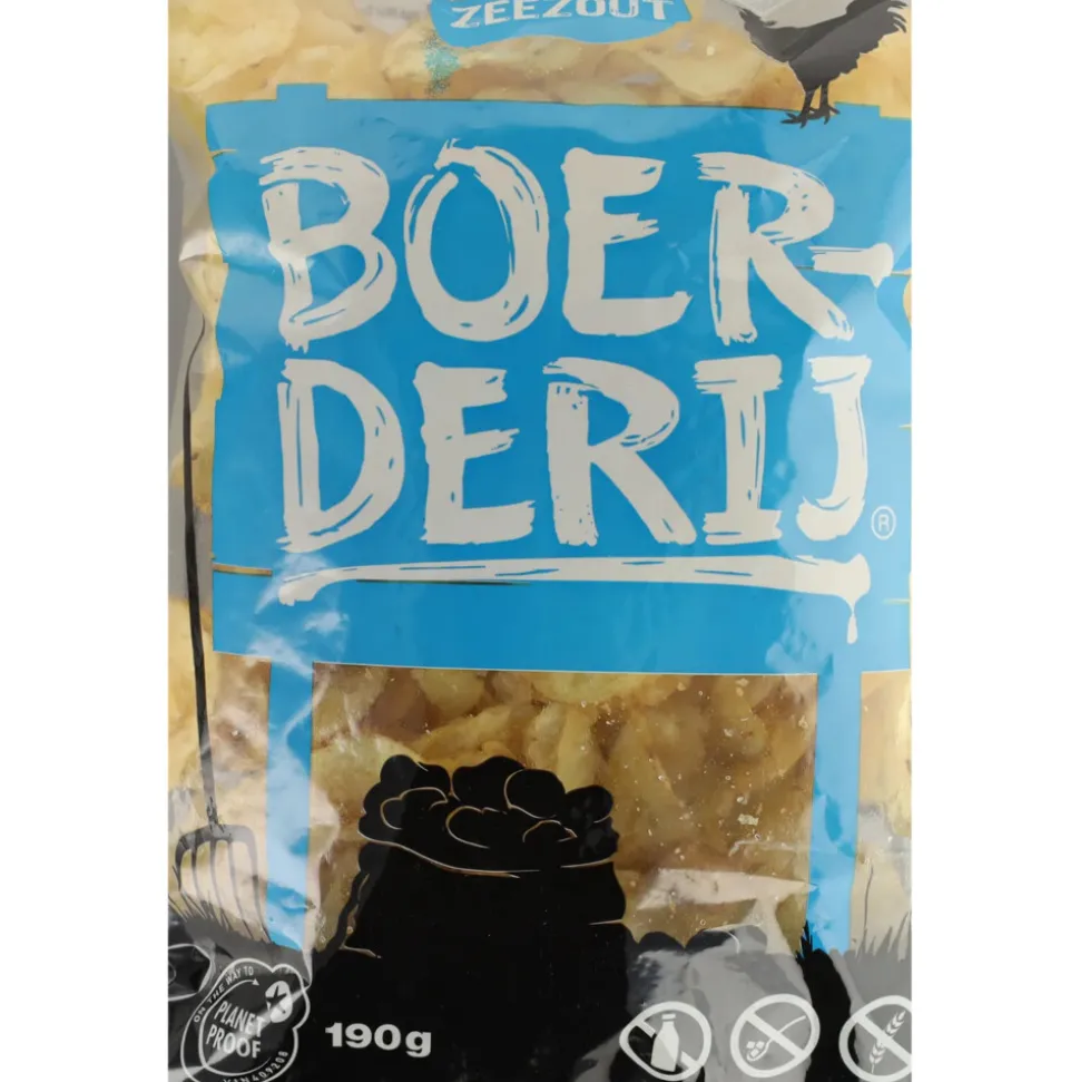 3x Boerderij Chips Zeezout 190 gr