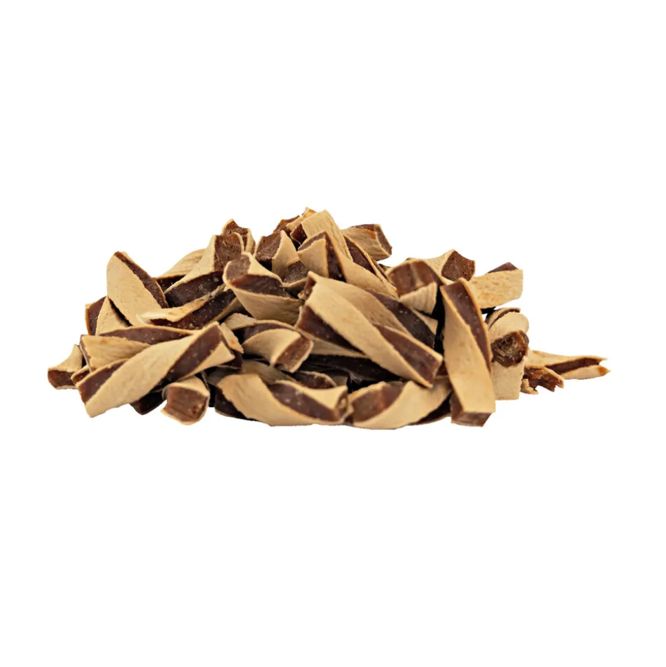 5x Braaaf Twisted Bites Hondensnack Kip - Vis 85 gr