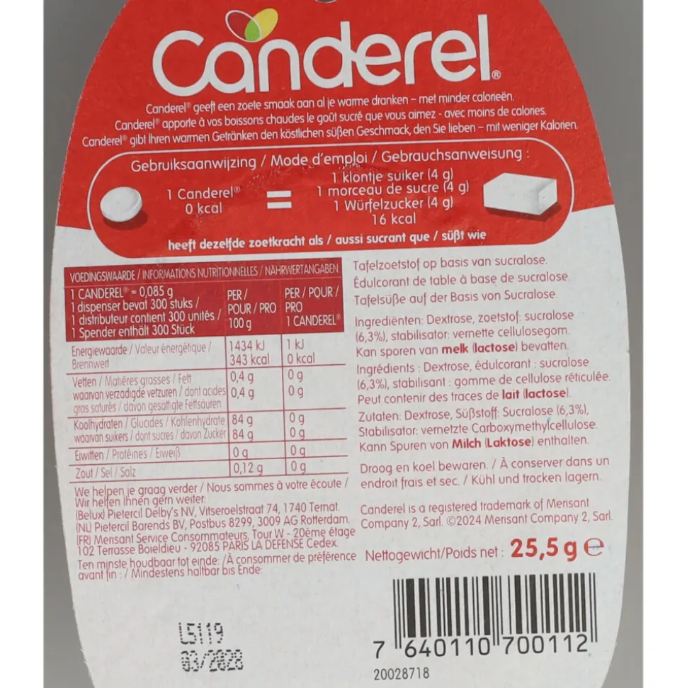 3x Canderel Rood Zoetjes 300 stuks