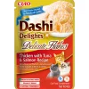 12x Ciao Dashi Delights Delicate Flakes Kattenvoer Nat Chicken & Tuna & Salmon 40 gr
