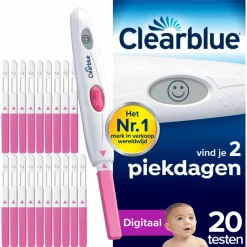 6x Clearblue Ovulatietest Digitaal 20 stuks