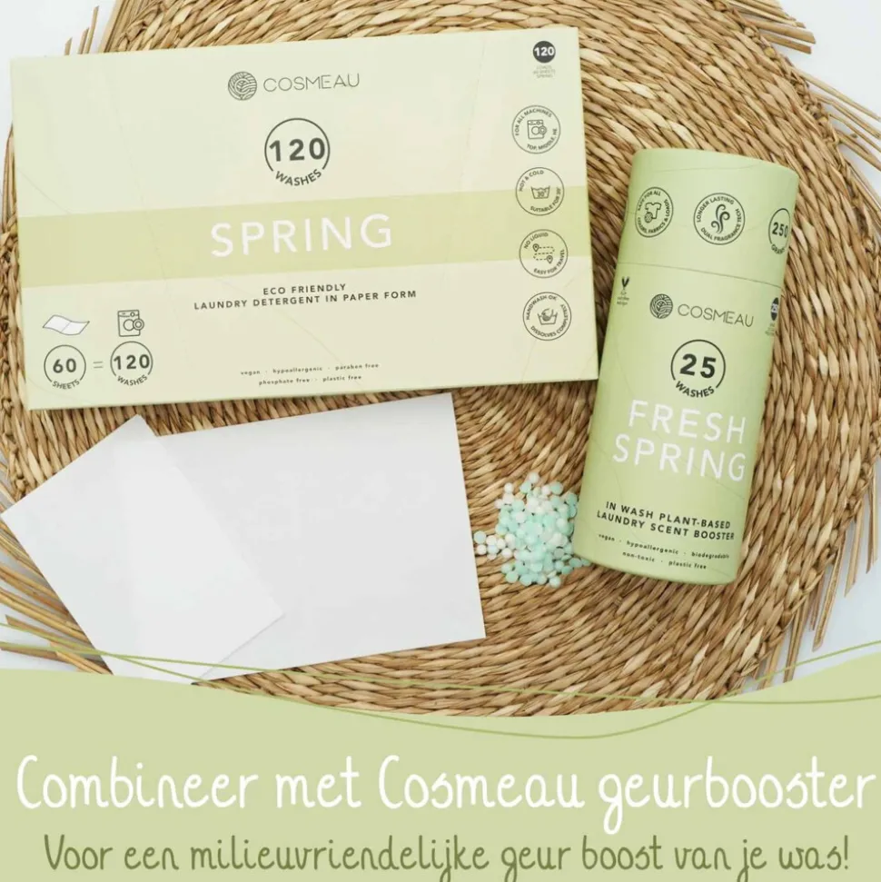 3x Cosmeau Wasstrips Lentefris 120 wasbeurten
