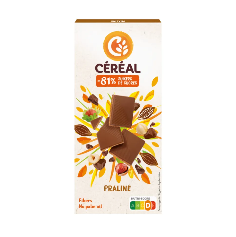 3x Céréal Chocoladetablet Praline 100 gr