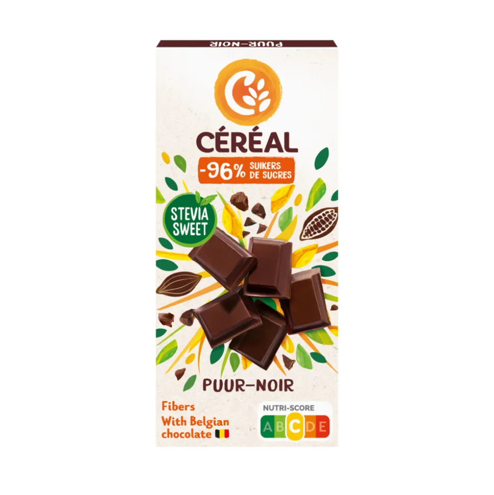 3x Céréal Chocoladetablet Puur 85 gr