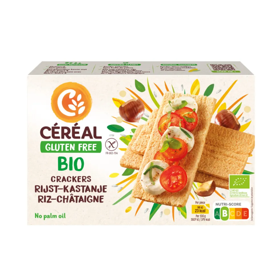 4x Céréal Crackers Rijst & Kastanje 250 gr
