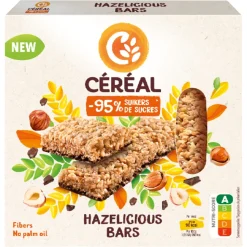 5x Céréal Hazelicious Bars 3 x 23 gr