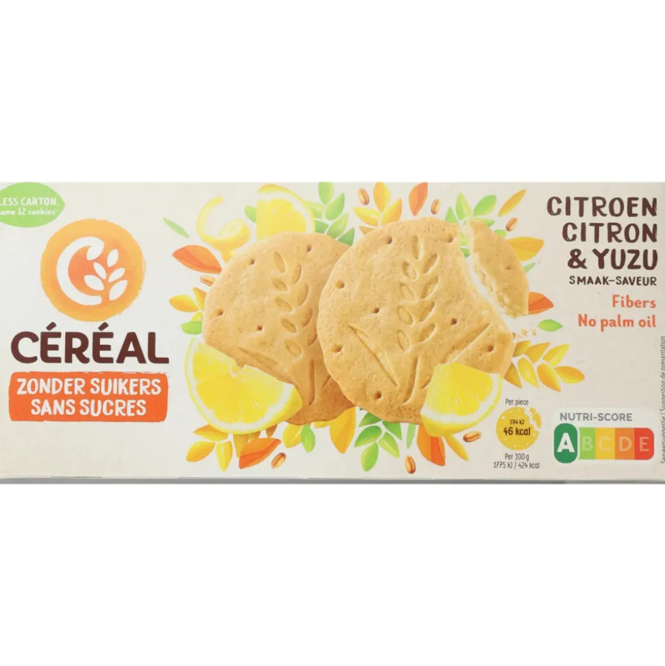 12x Céréal Koekjes Citroen & Yuzu 132 gr