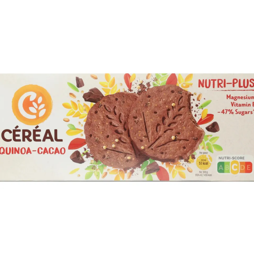 12x Céréal Koekjes Quinoa Cacao 132 gr
