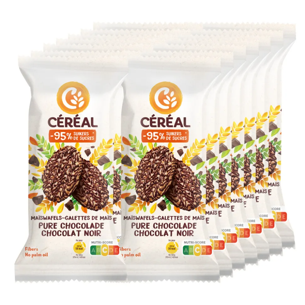 14x Céréal Maiswafel Puur 108 gr