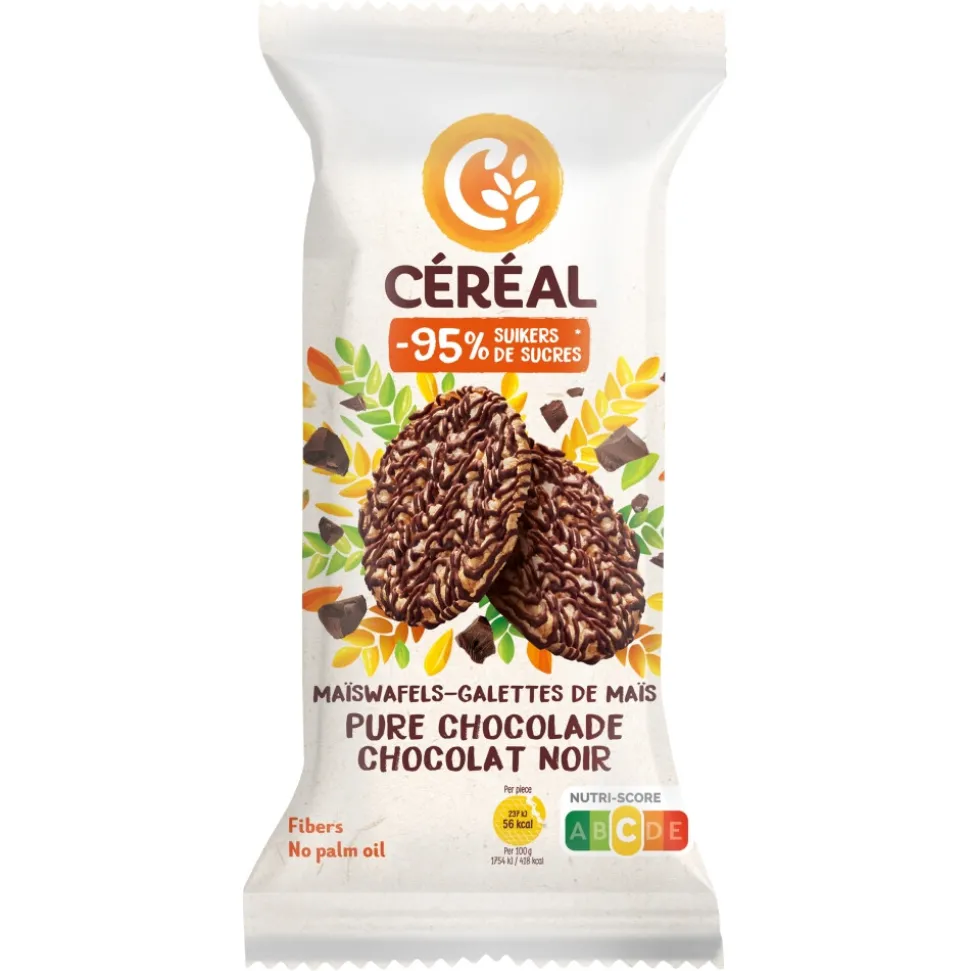 3x Céréal Maiswafel Puur 108 gr
