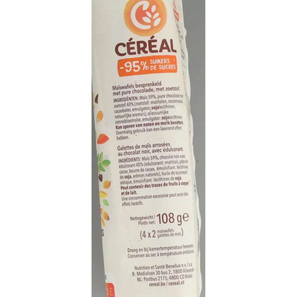3x Céréal Maiswafel Puur 108 gr