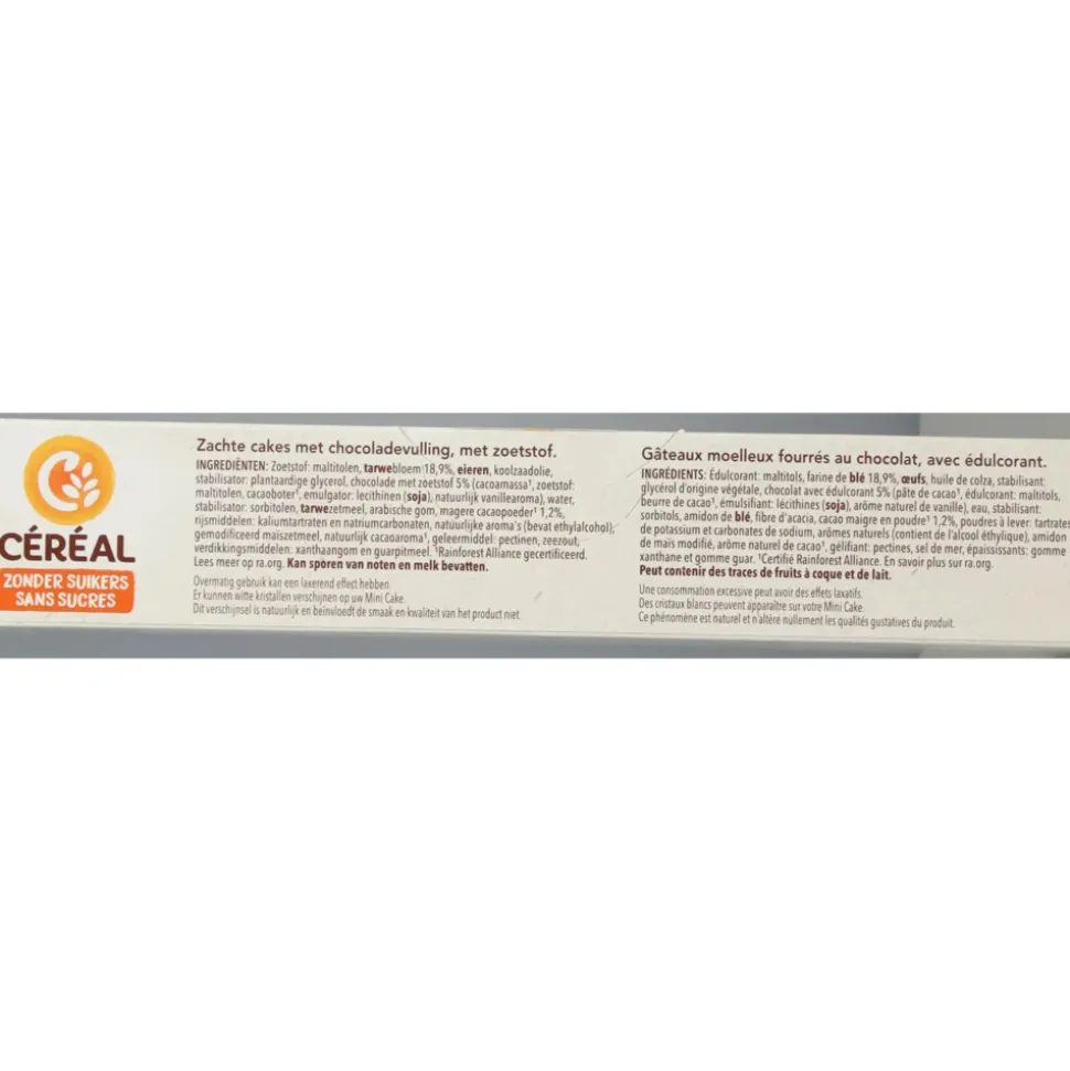 12x Céréal Mini Cakes Chocoladevulling 150 gr