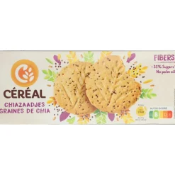 3x Céréal Zandkoekjes Chiazaadjes 132 gr