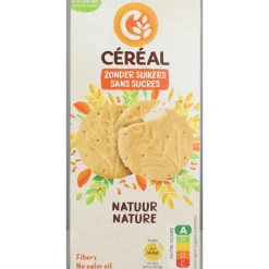12x Céréal Zandkoekjes Natuur Suikervrij 132 gr
