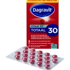 2x Dagravit Totaal 30 Vitaal 50+ 100 tabletten