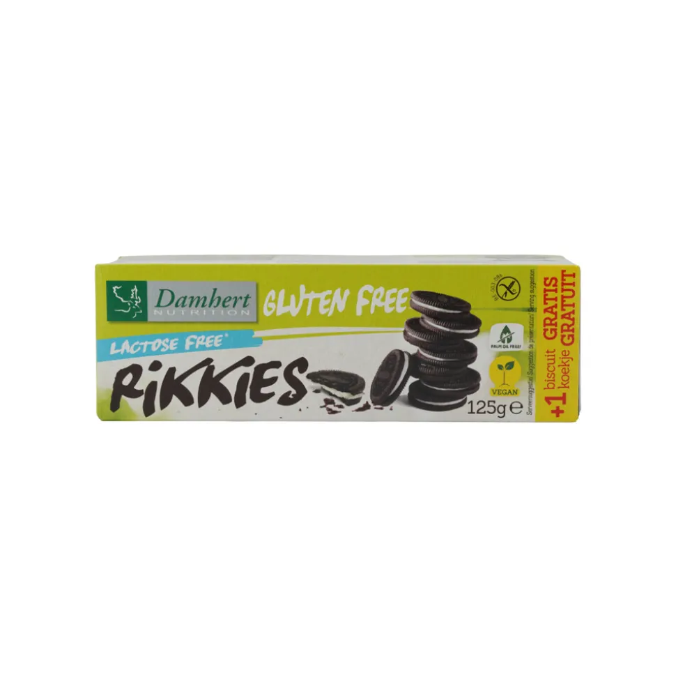 3x Damhert Koek Rikkies Glutenvrij Lactosevrij 125 gr