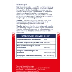 2x Davitamon IJzer Met Vitamine B12 33 tabletten