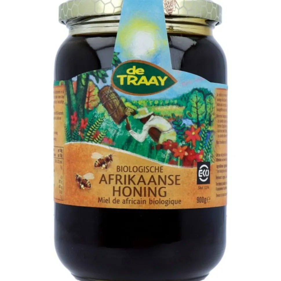 3x De Traay Afrikaanse Honing Biologisch 900 gr