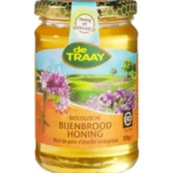 2x De Traay Bijenbrood Honing Biologisch 350 gr