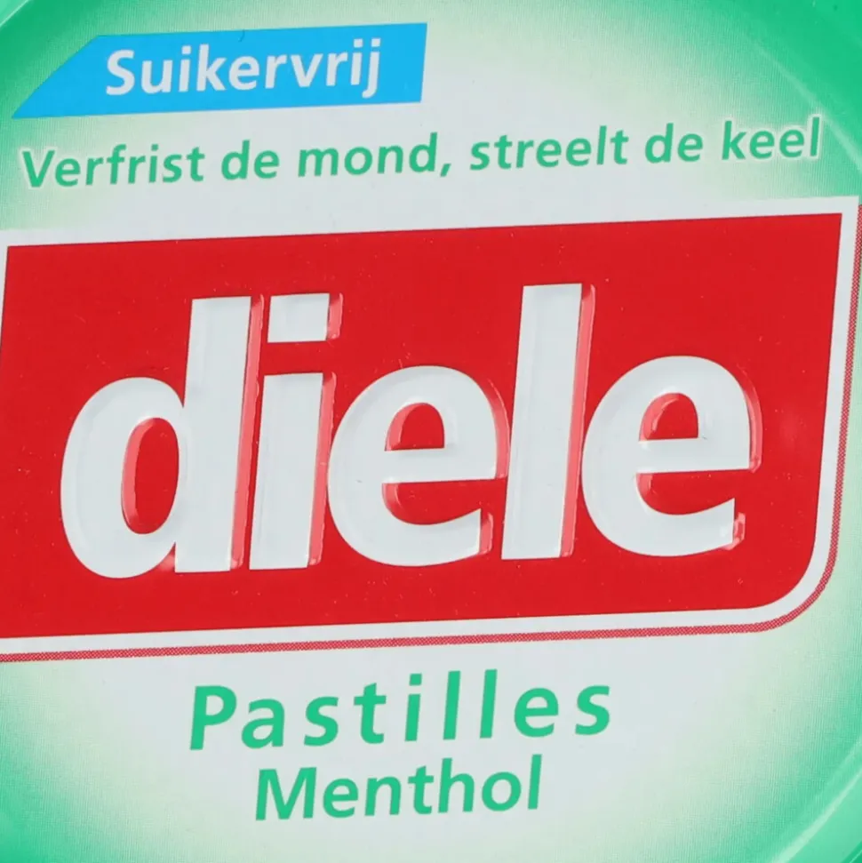 10x Diele Pastilles Menthol Suikervrij 50 gr