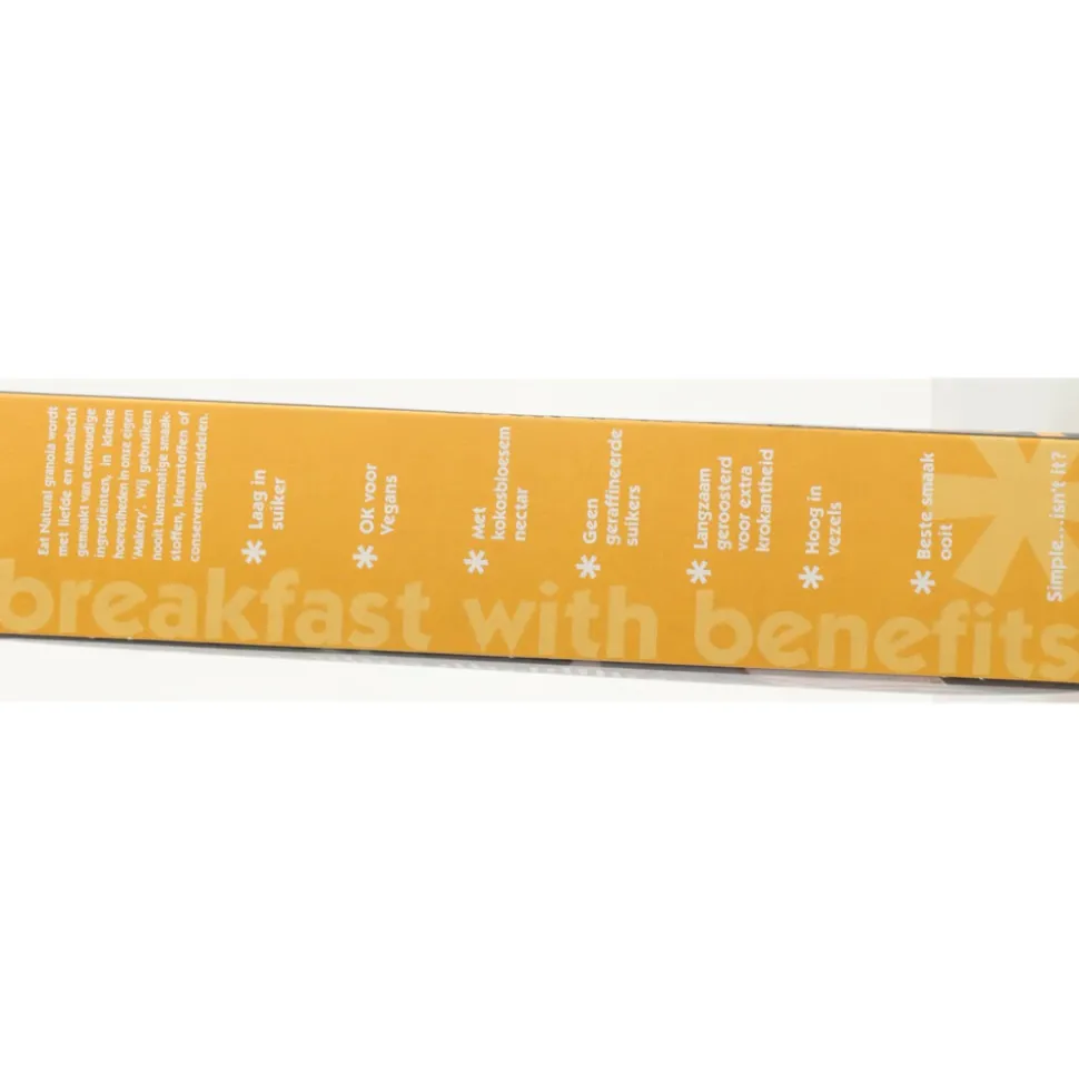 5x Eat natural Super Granola Laag in Suikers met Volkoren Haver, Kokosnoot & Zaden 425 gr