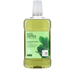 3x Ecodenta Mondwater Multifunctional Salie Aloë Vera & Muntolie 500 ml