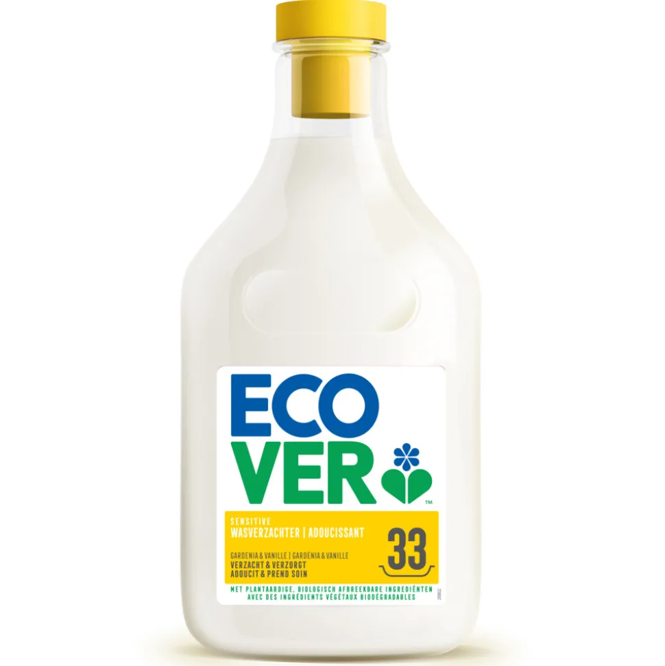 6x Ecover Wasverzachter Gardenia 33 Wasbeurten 1 liter