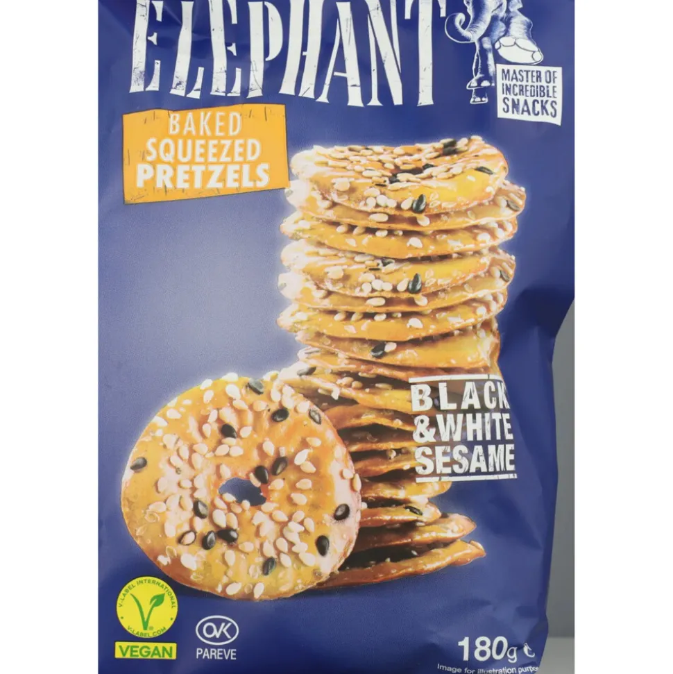 6x Elephant Pretzels Sesam 180 gr