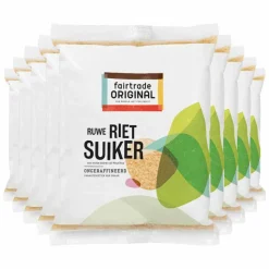 9x Fairtrade Original Rietsuiker 500 gr