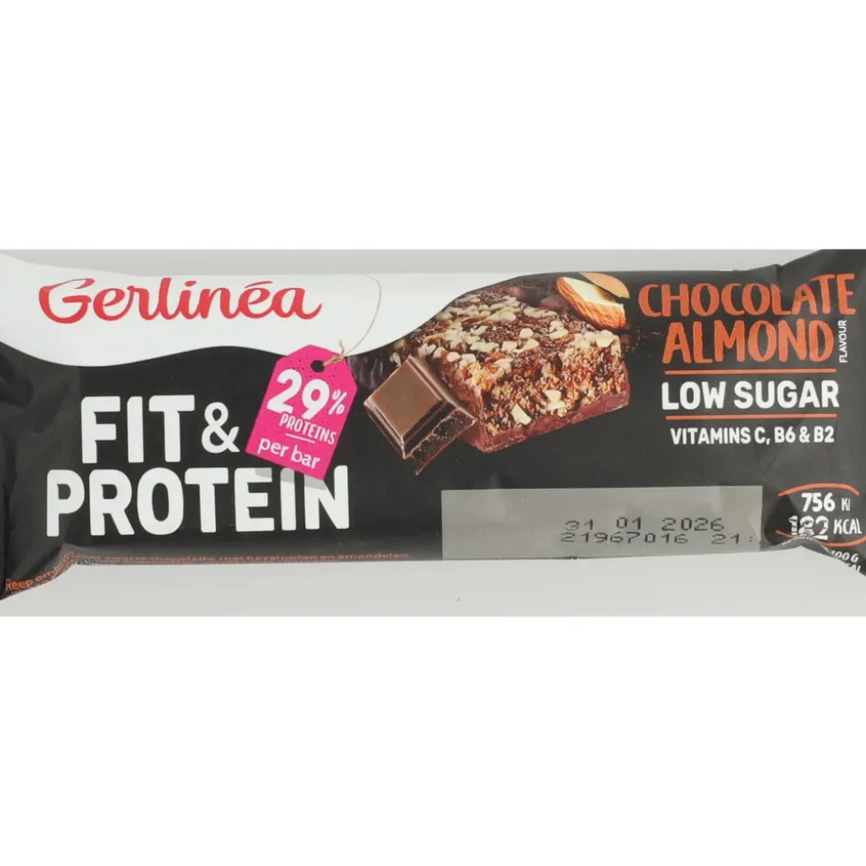 16x Gerlinea Fit & Protein Reep Chocolate Almond 45 gr