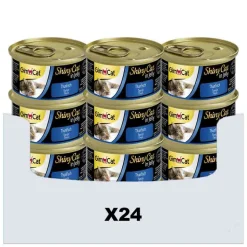 24x GimCat ShinyCat in Jelly Tonijn & Zalm 70 gr