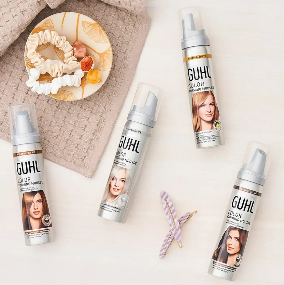 3x Guhl Color Forming Mousse Middenblond 70 75 ml