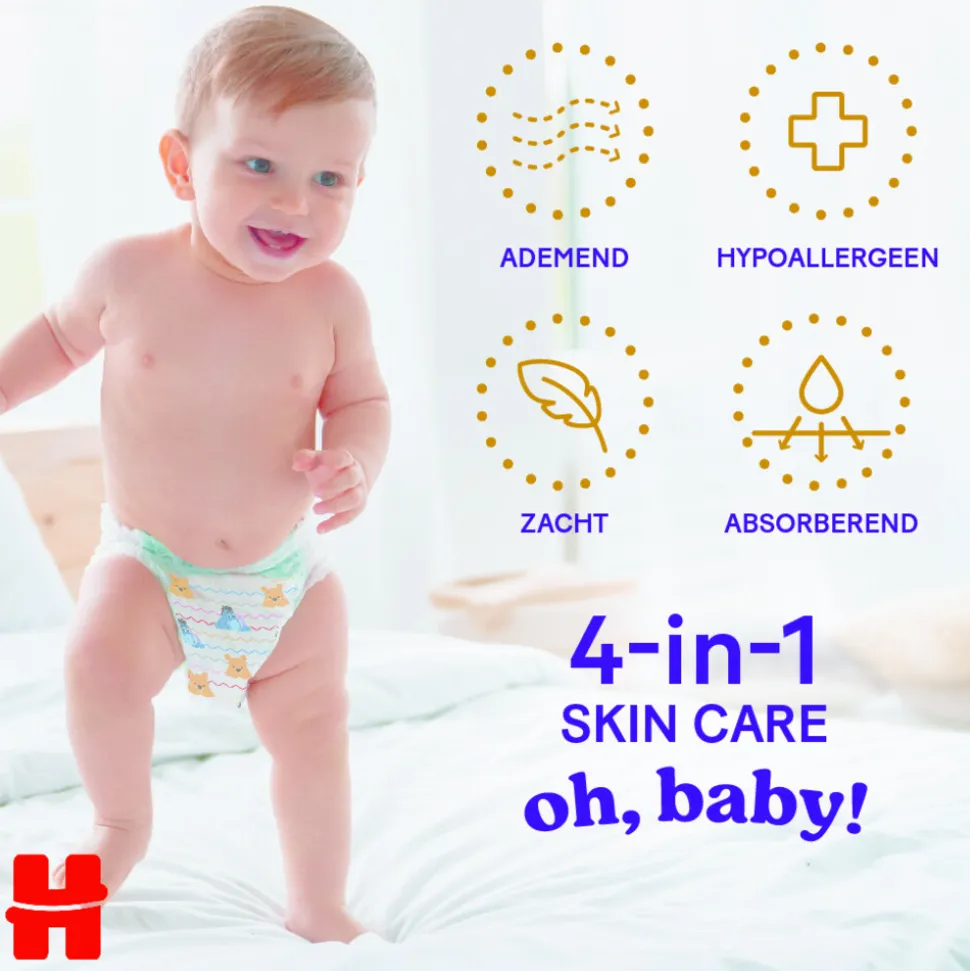 4x Huggies Extra Care Pants Maat 5 (12 - 17 kg) 24 stuks
