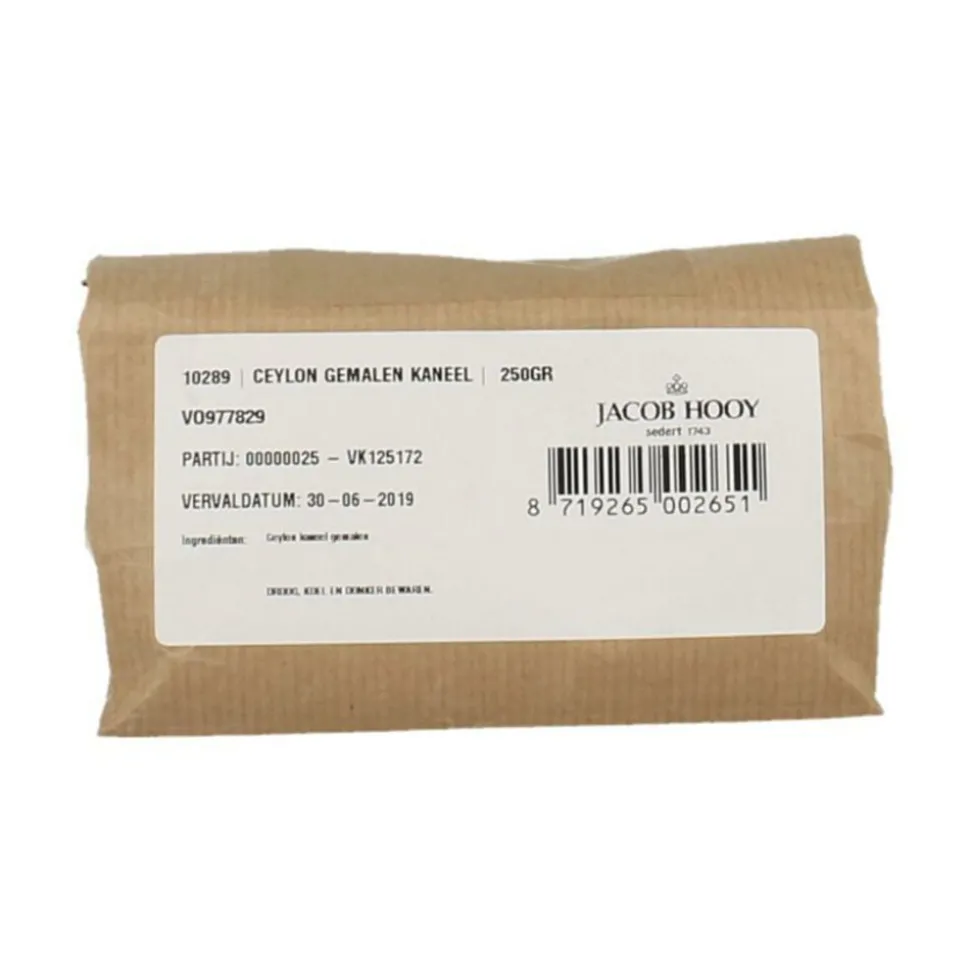 3x Jacob Hooy Kaneel Ceylon Gemalen 250 gr
