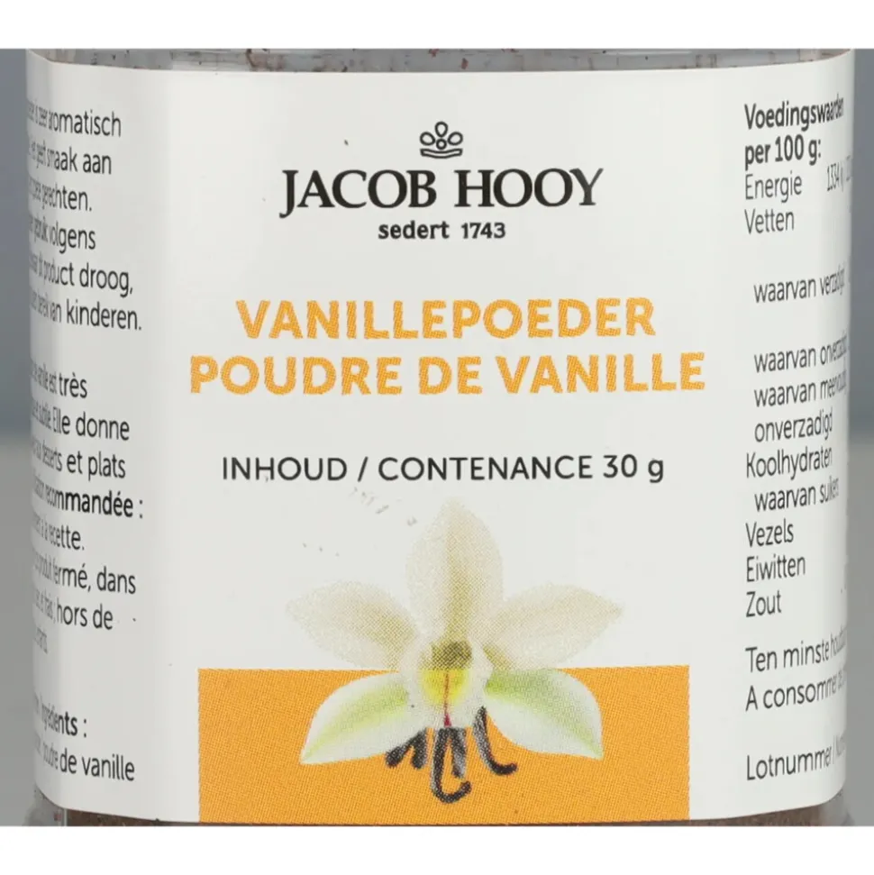3x Jacob Hooy Vanillepoeder Bourbon 30 gr