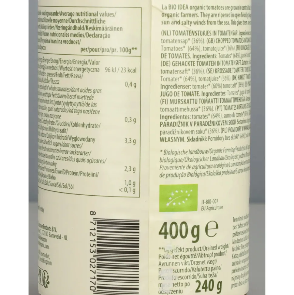 12x La Bio Idea Tomatenstukjes Bio 400 gr